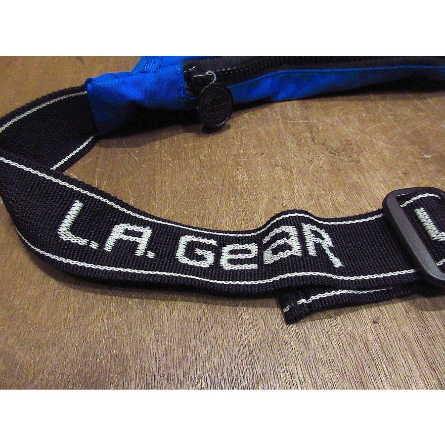 ビンテージ90's○L.A.GEARナイロンファニーパック○211001s5-bag-wst