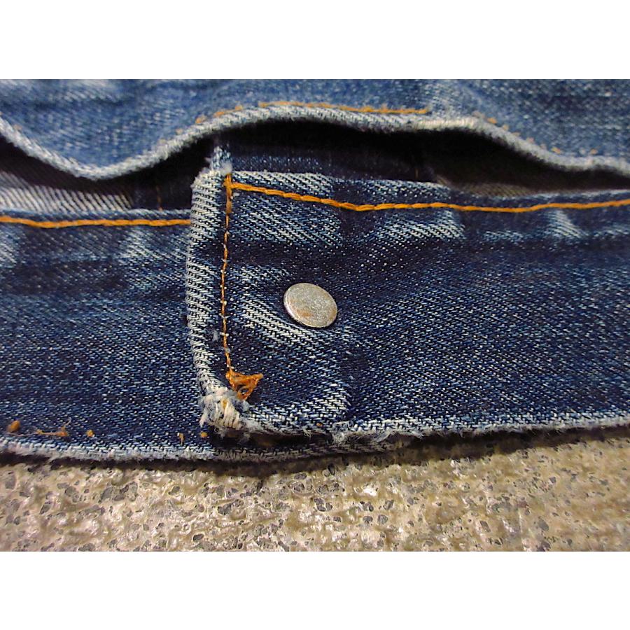 ビンテージ70's○Levi's 70505デニムカットオフベストBIG E○211003r4