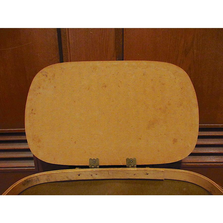 超美品　ビンテージ　Hawkeyeのピクニックバスケット小型タイプ　中敷き有 ビンテージ~70's○Hawkeyeピクニックバスケット○211023r8-bag-bsk