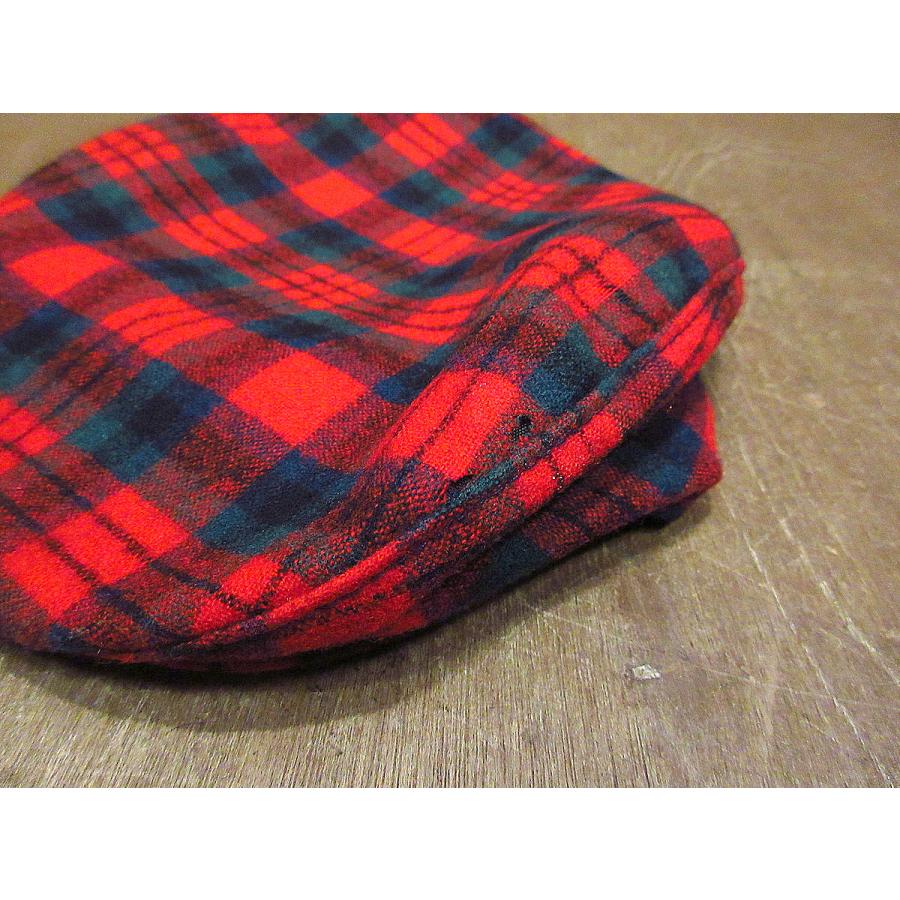 ビンテージ70's○PENDLETONチェックウールハンチング帽size M