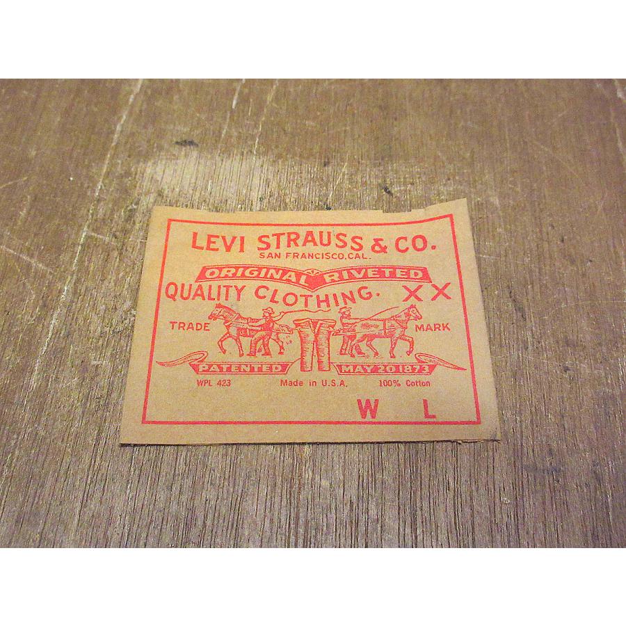 稀少 非売品 50s- Levi's advertising brass tag ビンテージ60's○DEADSTOCK Levi'sファクトリーパッチ○211030s8