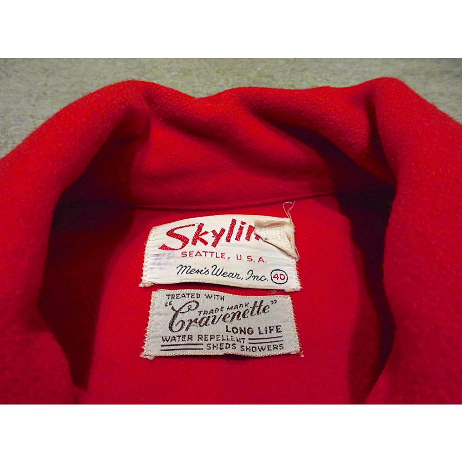 ビンテージ50's○Skylineウールマッキーノクルーザージャケット赤size
