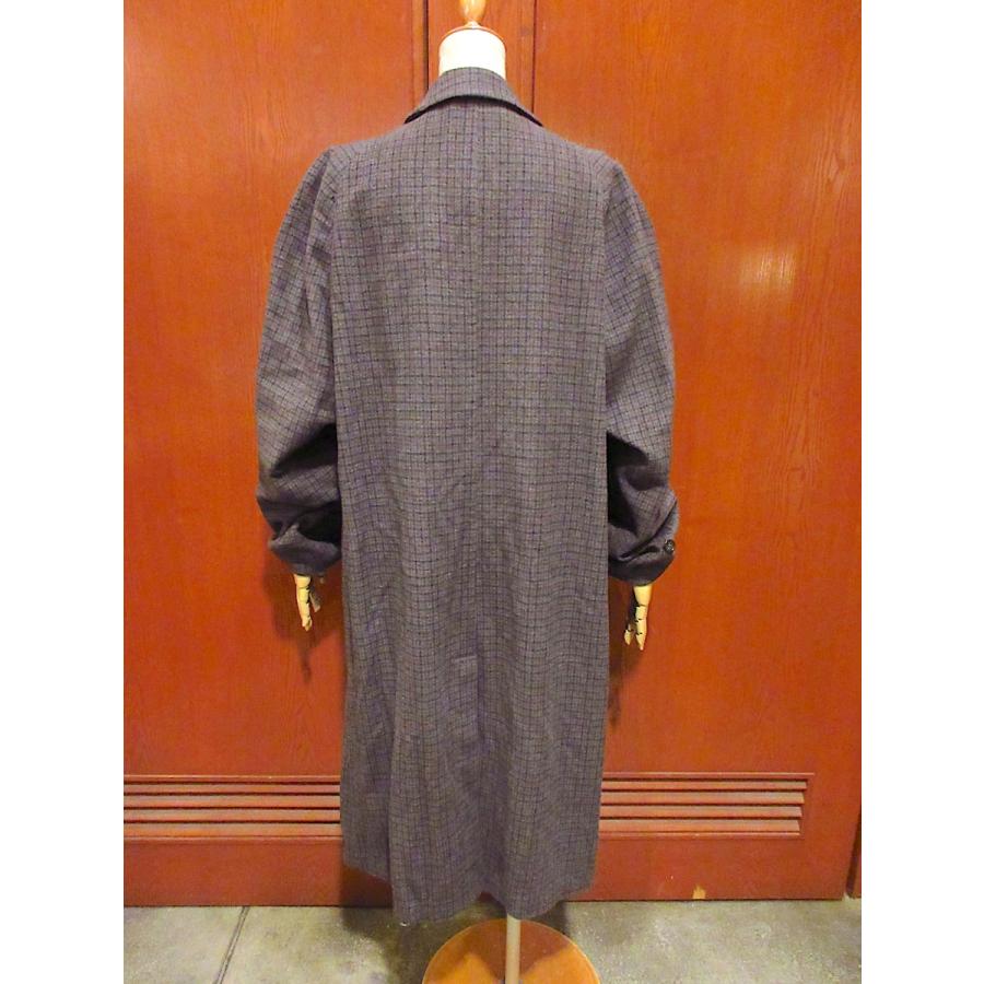 ヴィンテージ　ウール　チェスターコート　Botany'500 シングル Botany500 ボタニー500 ウール チェスターコート ストライプ 37