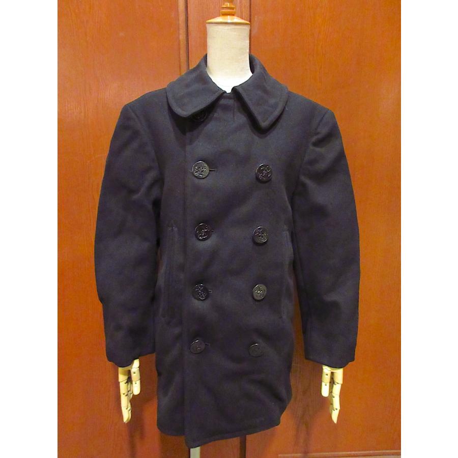 ビンテージ40's○U.S.NAVY 10ボタンピーコート○211112r6-m-ct