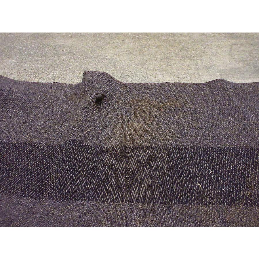 ビンテージ-60's○ライン入りミリタリーウールブランケットグレーsize