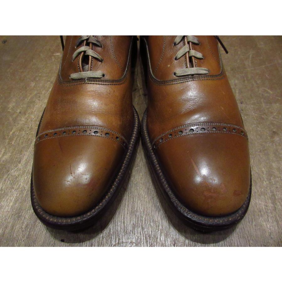 希少 ヴィンテージ フットジョイクラシック ウイングチップシューズ 茶 USA ビンテージ70's○Wrightレザーキャップトゥシューズ茶size 11 3A