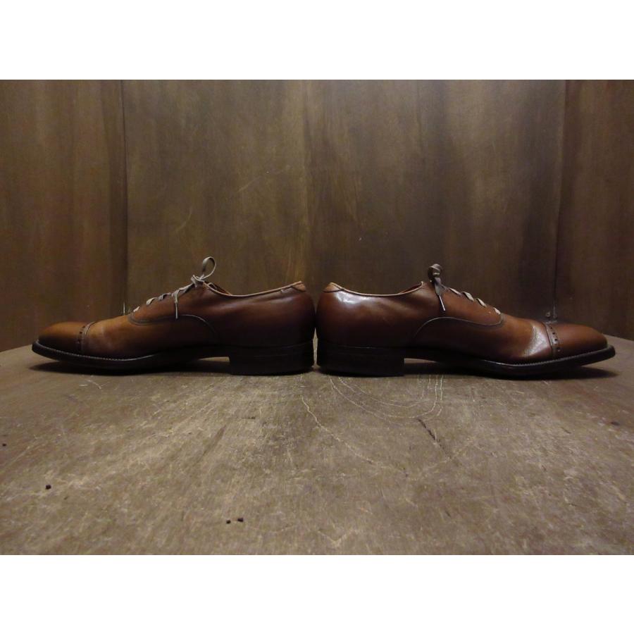 希少 ヴィンテージ フットジョイクラシック ウイングチップシューズ 茶 USA ビンテージ70's○Wrightレザーキャップトゥシューズ茶size 11 3A