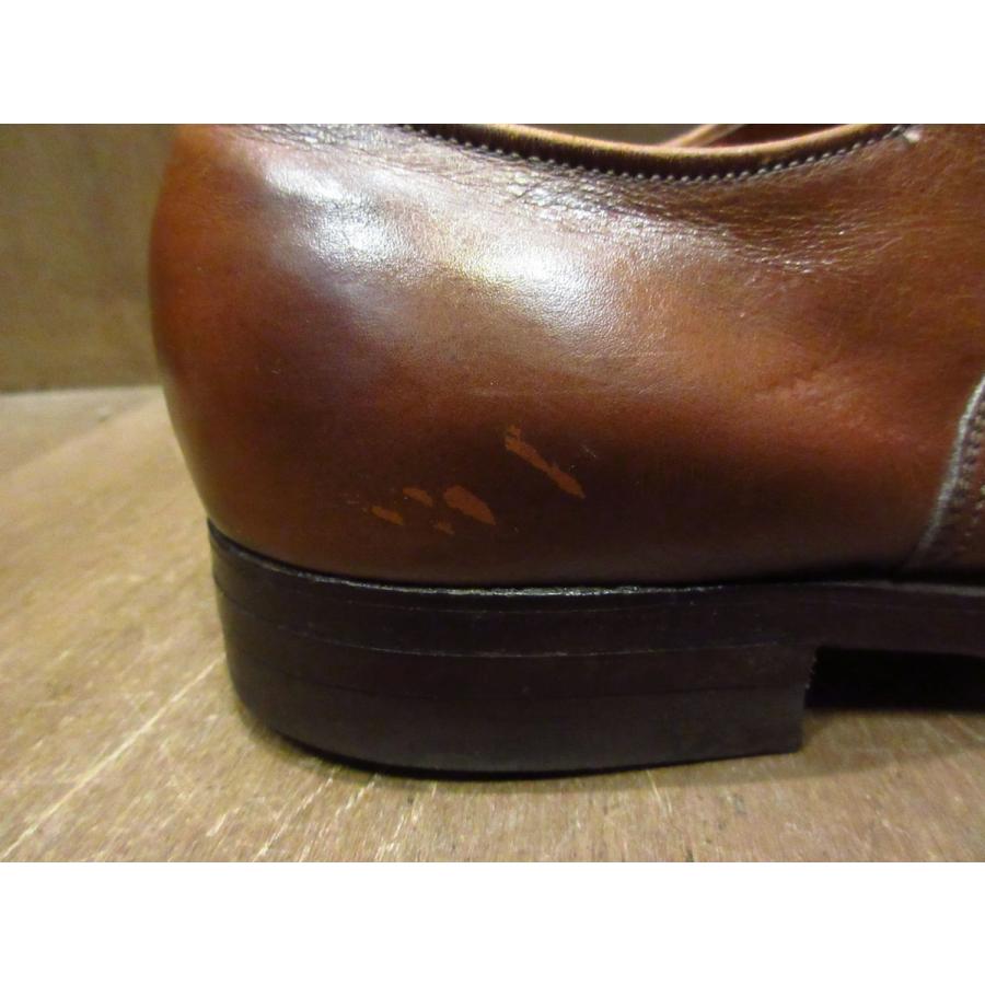 ビンテージ70's○Wrightレザーキャップトゥシューズ茶size 11 3A
