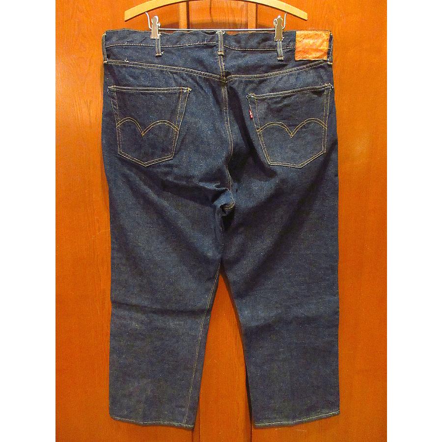 ビンテージ50's●Levi's 502XX実寸W108cm●211124i6-m-pnt-jns-w46 1950sリーバイスデニムジーンズ革パッチ両面BIG E｜cozyvintage｜02