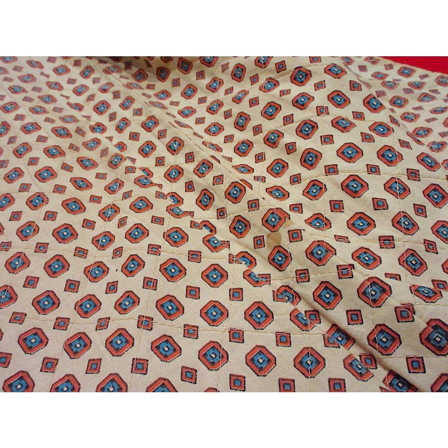 ビンテージ60's70's○IMPORTEDレディース裏地総柄ピーコート赤size 8