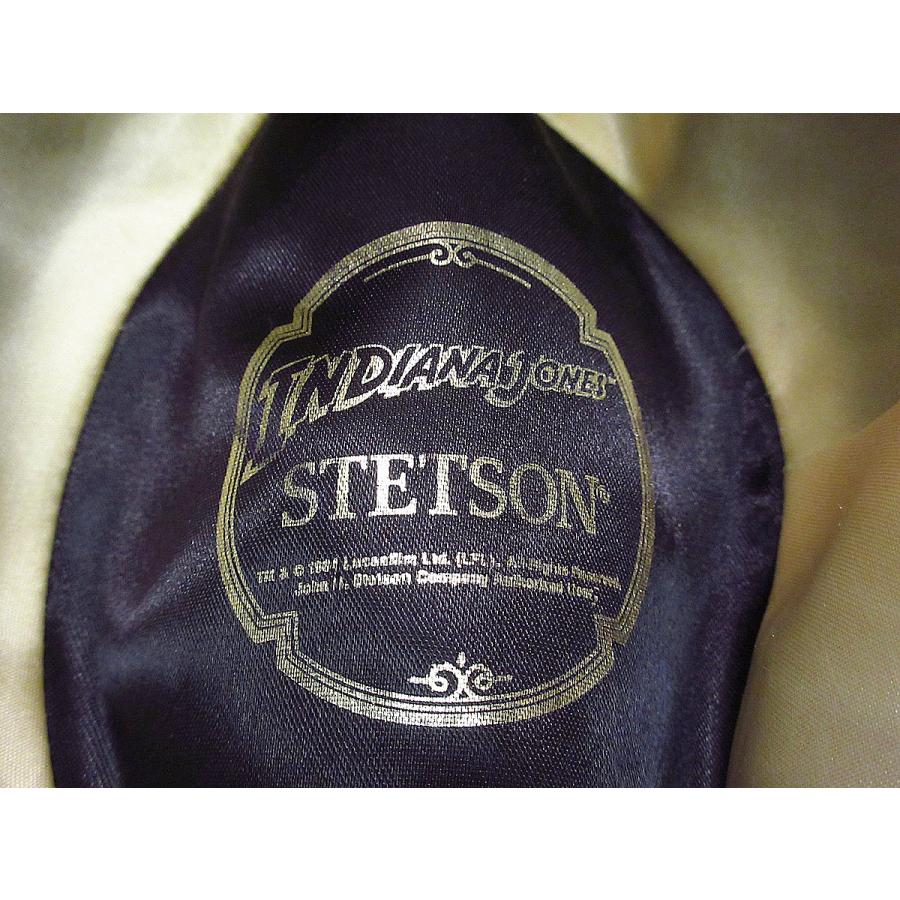 ビンテージ80's○STETSON INDIANA JONESフェドラハット黒6 7/8