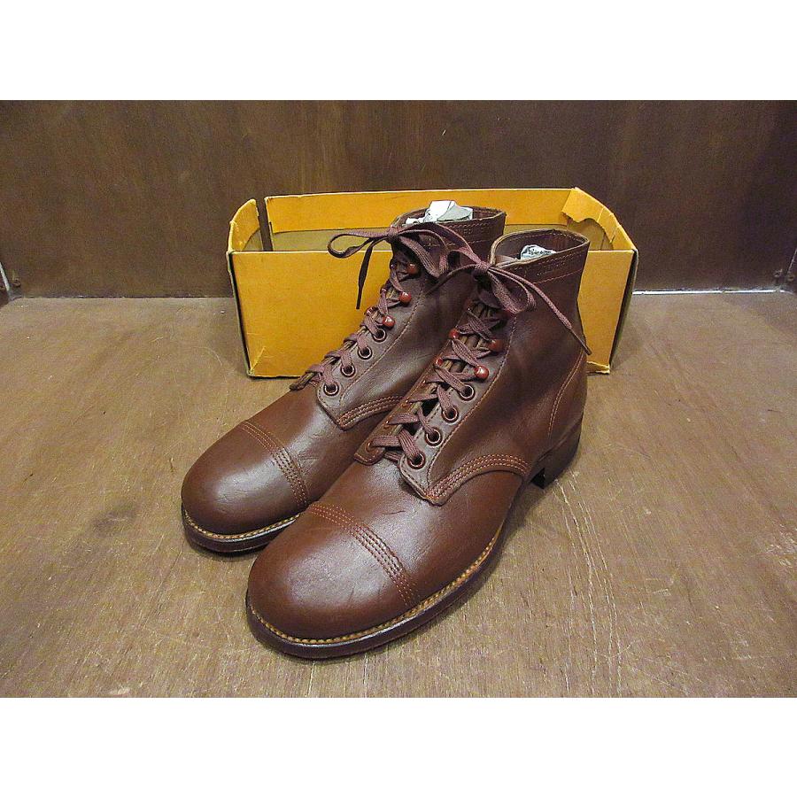 ビンテージ40's○DEADSTOCK箱付きWOLVERINE 1000マイルブーツ茶 ビンテージ40's○DEADSTOCK箱付きWOLVERINE 1000マイルブーツ茶