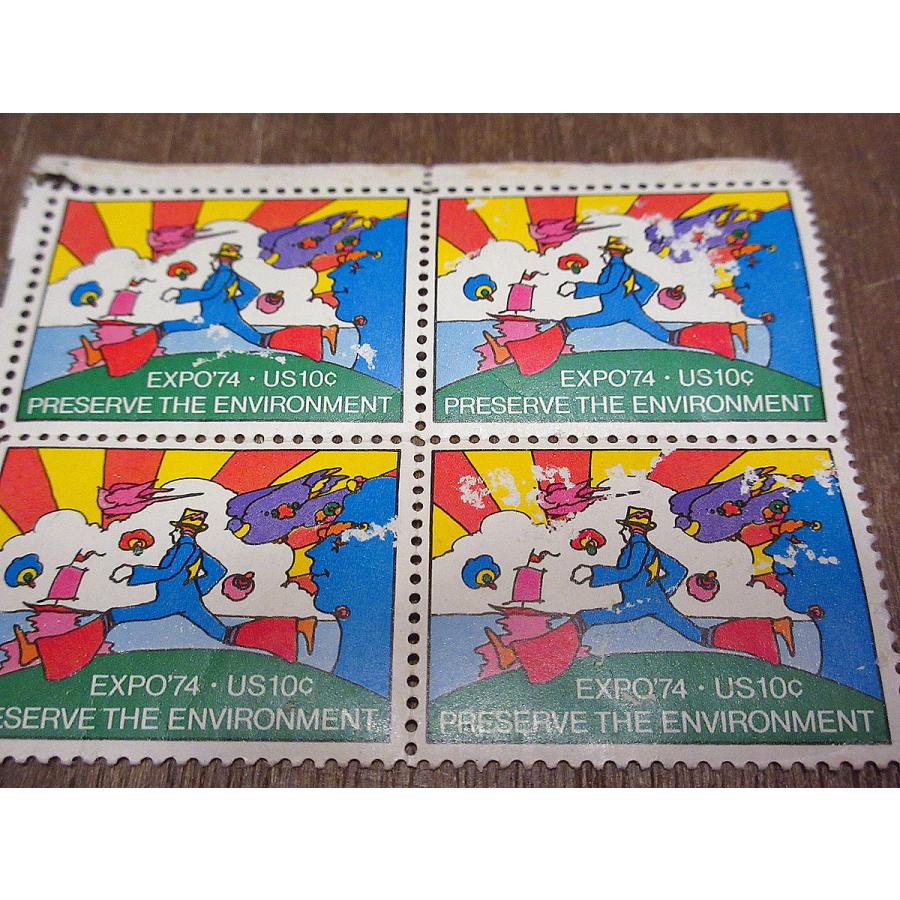ビンテージ70's○Peter Max EXPO'74 US10¢記念切手セット○220118i7
