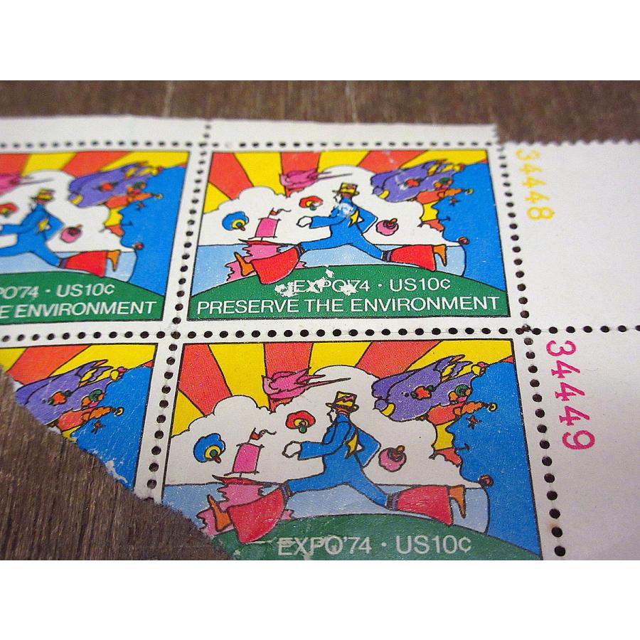 ビンテージ70's○Peter Max EXPO'74 US10¢記念切手セット○220118i7