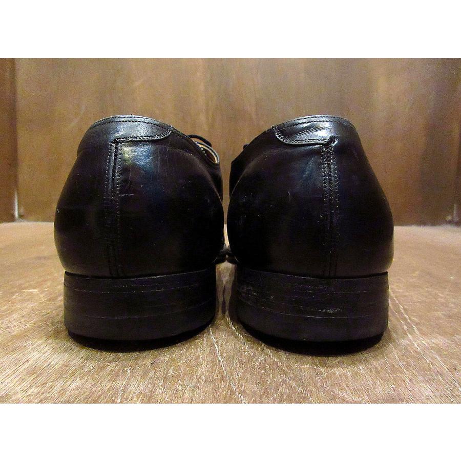 ビンテージ40's50's○FLORSHEIM内羽根式キャップトゥシューズ黒 ビンテージ40's50's○FLORSHEIM内羽根式キャップトゥシューズ黒