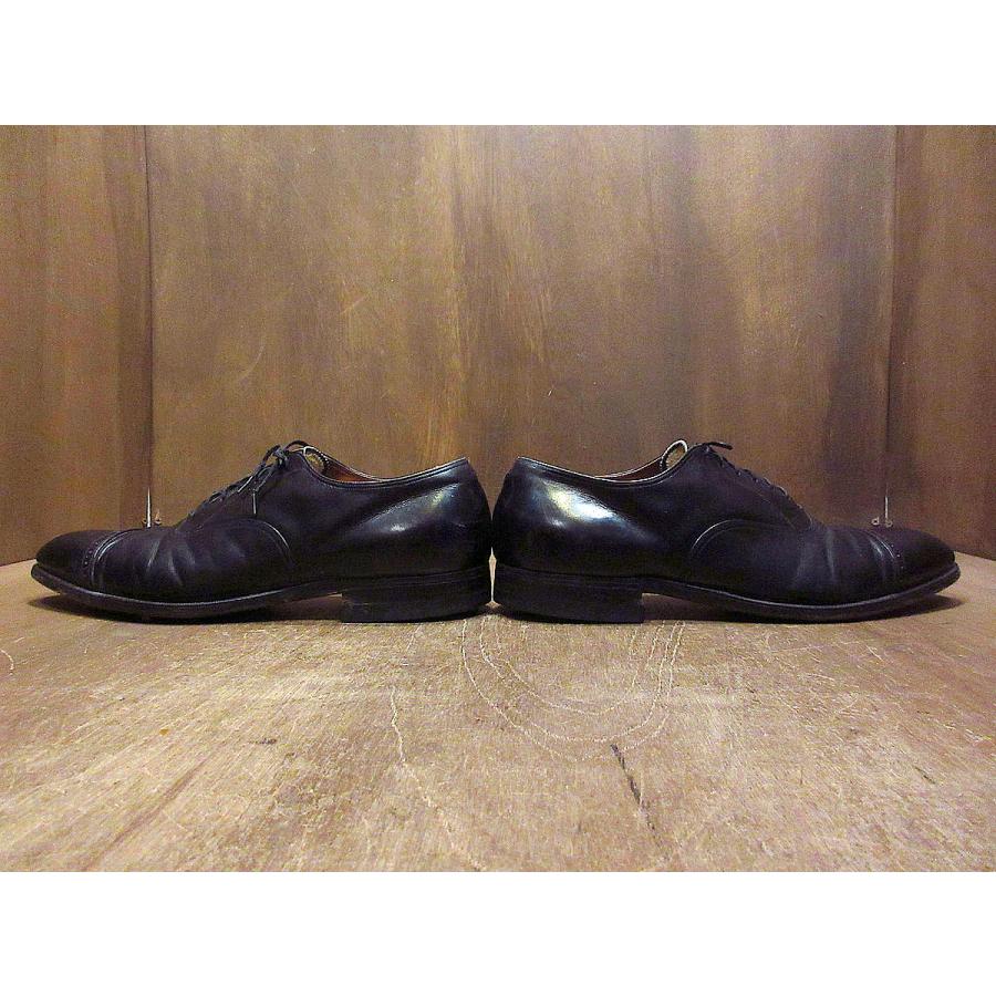 ビンテージ40's50's○FLORSHEIM内羽根式キャップトゥシューズ黒 ビンテージ40's50's○FLORSHEIM内羽根式キャップトゥシューズ黒