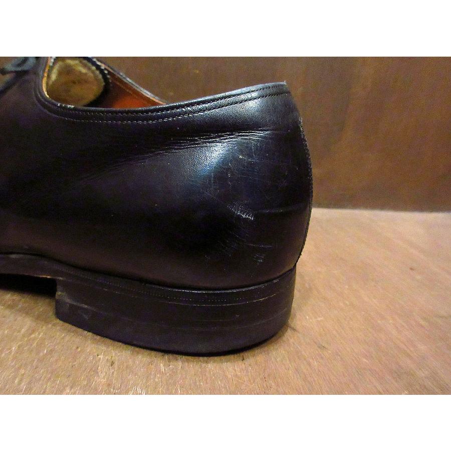 ビンテージ40's50's○FLORSHEIM内羽根式キャップトゥシューズ黒 ビンテージ40's50's○FLORSHEIM内羽根式キャップトゥシューズ黒