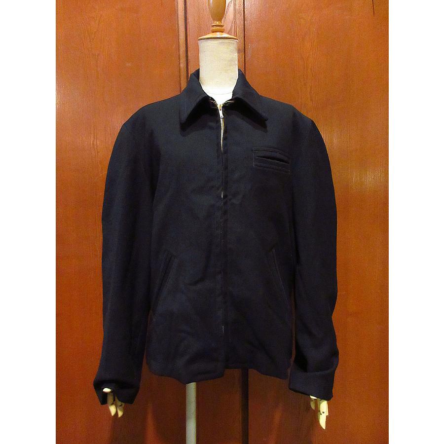 ビンテージ40's○U.S.NAVY?ウールスポーツジャケット黒 ビンテージ40's○U.S.NAVY?ウールスポーツジャケット黒