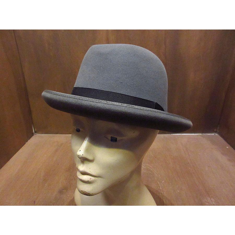 50sヴィンテージ USA製 フェドラハット 58cmブラック ワイドブリム 50sヴィンテージ USA製 フェドラハット 58cm ブラック ワイドブリム
