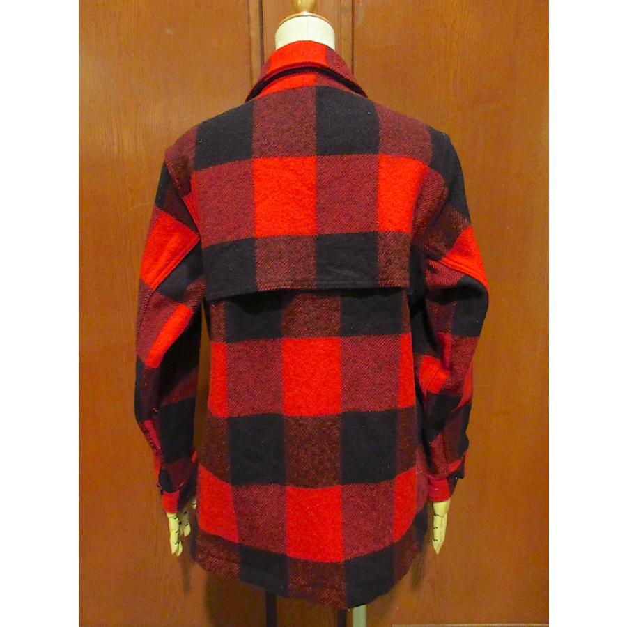 ビンテージ70's○Woolrichバッファローチェックマッキーノジャケット赤
