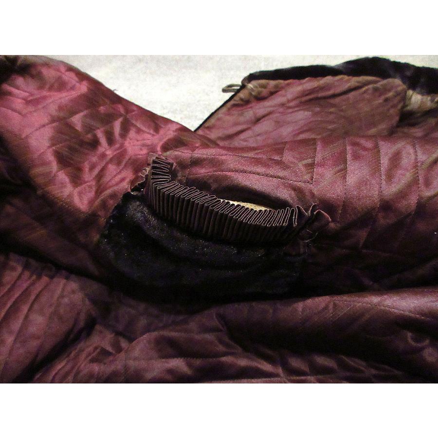 ビンテージ-1900's○ヴィクトリアンショールカラーベロアコート