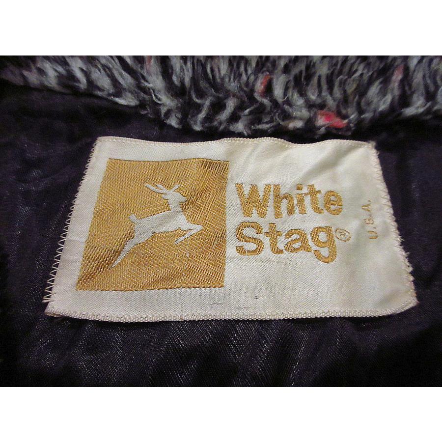 ビンテージ70's○White Stagレディースフェイクファーダブルコート