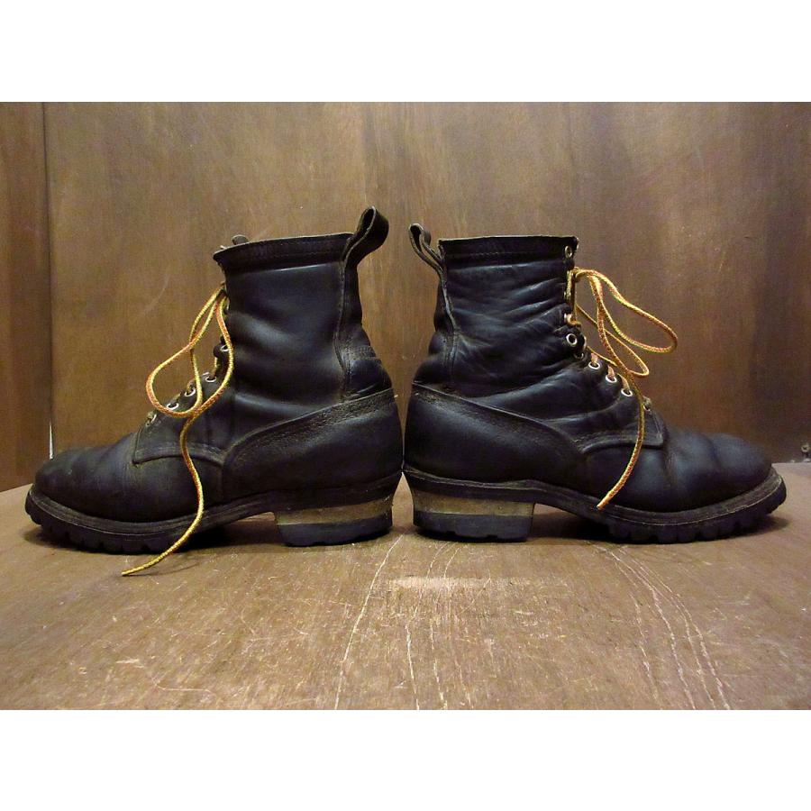 ビンテージ80's○RED WINGプリント羽根タグレザーワークブーツ ビンテージ80's○RED WINGプリント羽根タグレザーワークブーツ