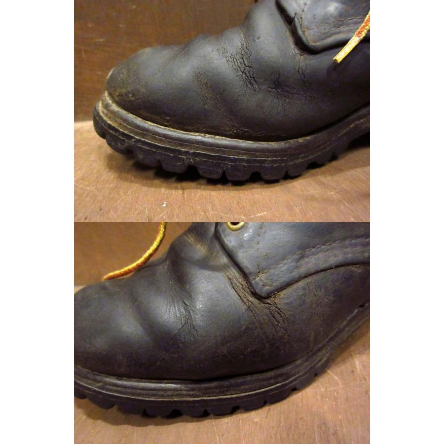 ビンテージ80's○RED WINGプリント羽根タグレザーワークブーツ ビンテージ80's○RED WINGプリント羽根タグレザーワークブーツ