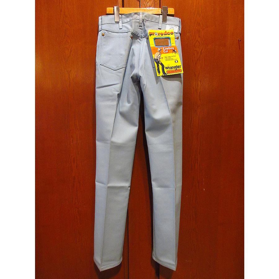 ▪️70s WWC ビンテージ デッドストック パンツ sta down w30 ビンテージ70's○DEADSTOCK Wrangler 13Tサックスブルー表記W30 L34
