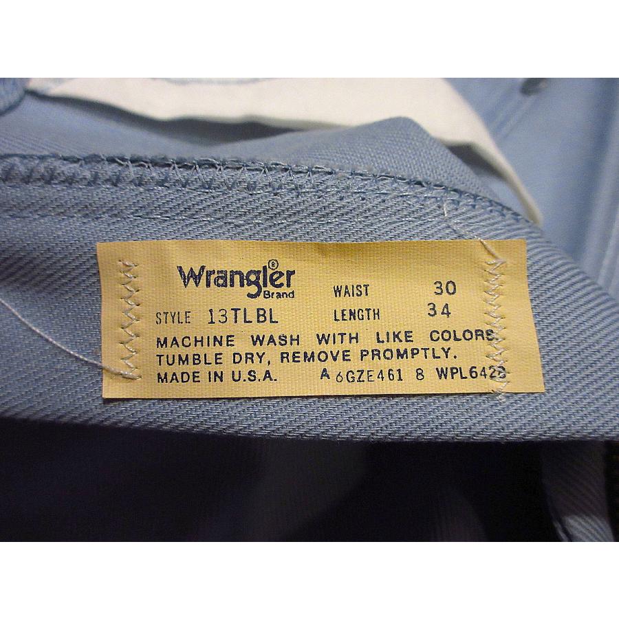 ビンテージ70's○DEADSTOCK Wrangler 13Tサックスブルー表記W30 L34