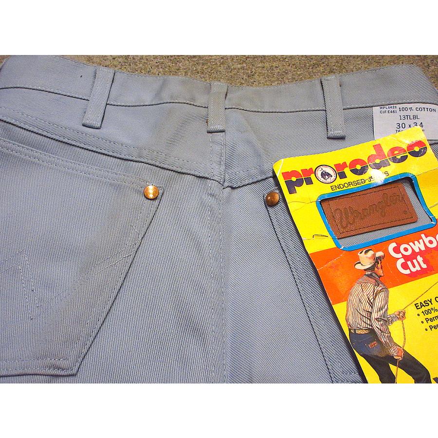 ビンテージ70's○DEADSTOCK Wrangler 13Tサックスブルー表記W30 L34