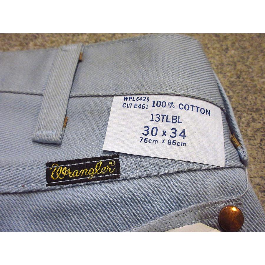 ビンテージ70's○DEADSTOCK Wrangler 13Tサックスブルー表記W30 L34