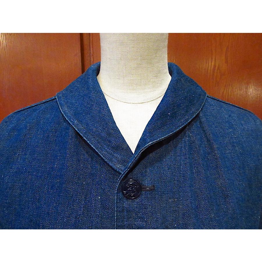 ビンテージ40's○U.S.NAVYショールカラーデニムカバーオール○220413i1