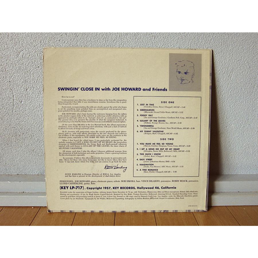 JOE HOWARD AND FRIENDS○SWINGIN' CLOSE IN KEY Records LP-717