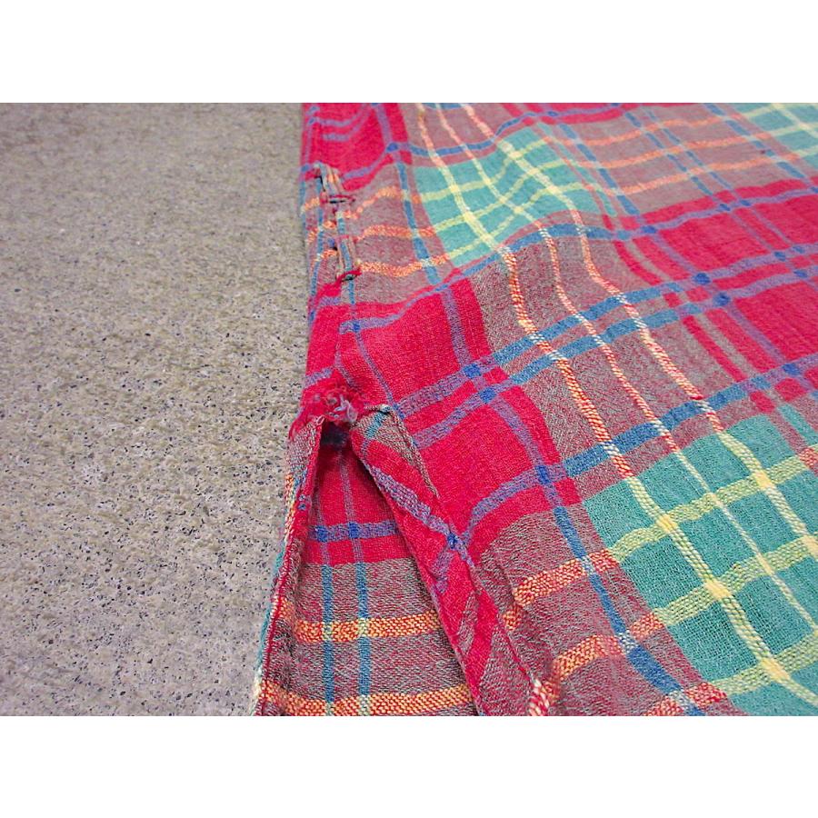 ビンテージ70's○SANTA CRUZ IMPORTSレディースチェックインド綿