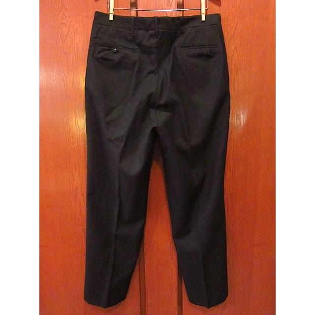 ビンテージ~40's○ボタンフライウールタキシードスラックス黒W92cm