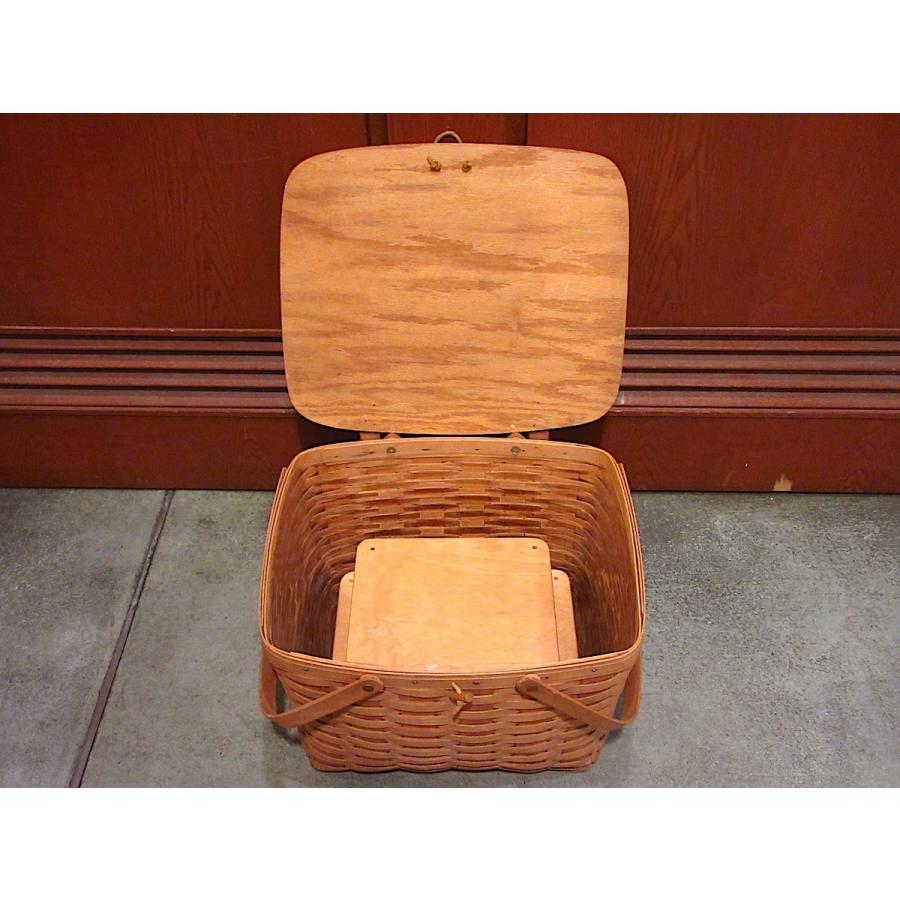 ビンテージ90's○LONGABERGER BASKETSピクニックバスケット ビンテージ90's○LONGABERGER BASKETSピクニックバスケット