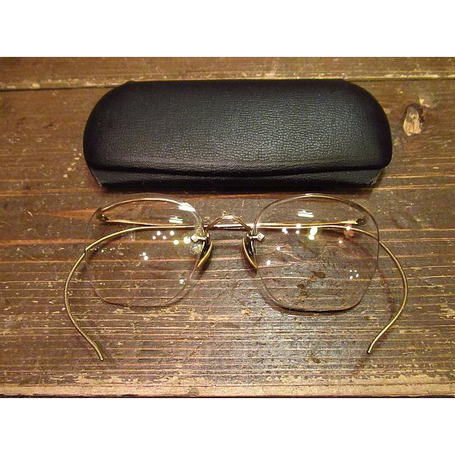 ビンテージ40's○ケース付きAmerican Optical NUMONT FUL-VUE眼鏡