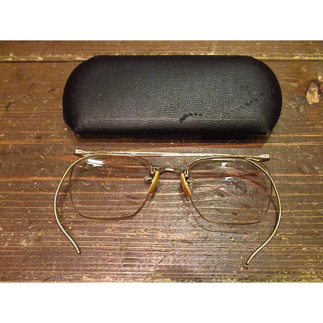ビンテージ40's○ケース付きAmerican Optical NUMONT FUL-VUE眼鏡