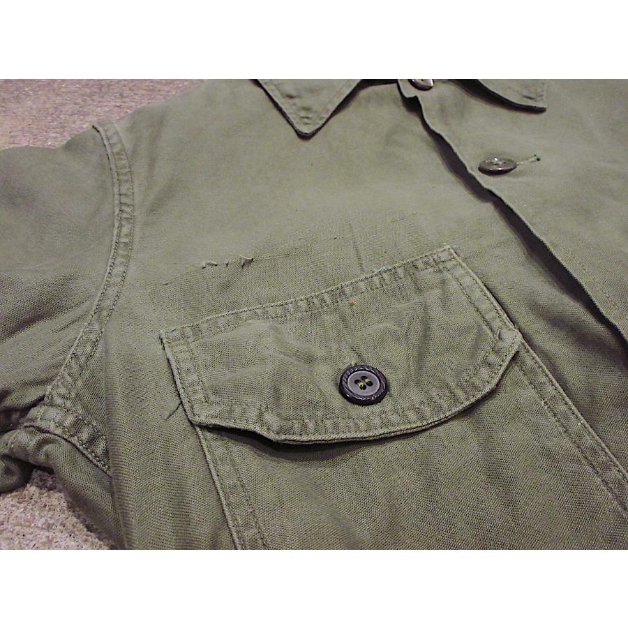 ビンテージ60's○U.S.ARMY OG-107コットンサテンユーテリティシャツ