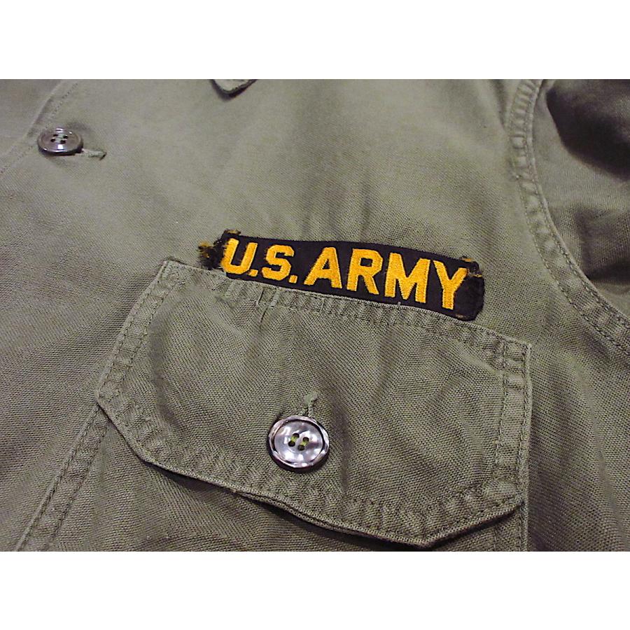ビンテージ60's○U.S.ARMY OG-107コットンサテンユーテリティシャツ