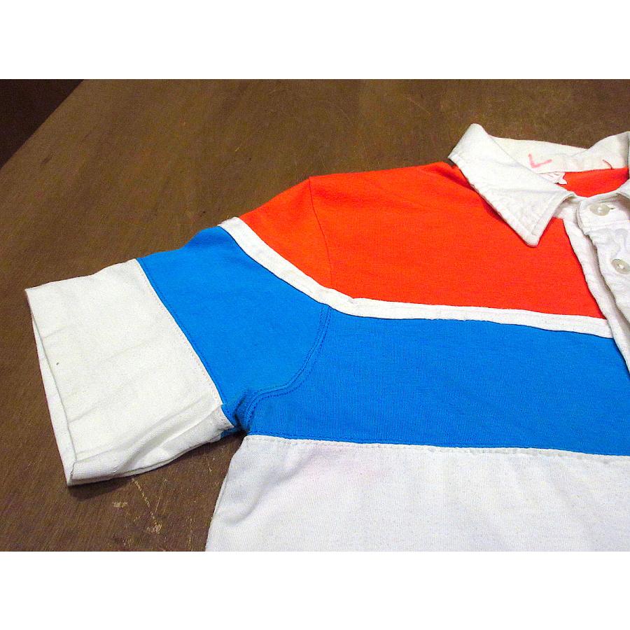 ビンテージ70’s●DOMINO’S PIZZAスリートーンポロシャツsize L●220714k5-m-plshドミノ・ピザ古着半袖シャツトップス｜cozyvintage｜09