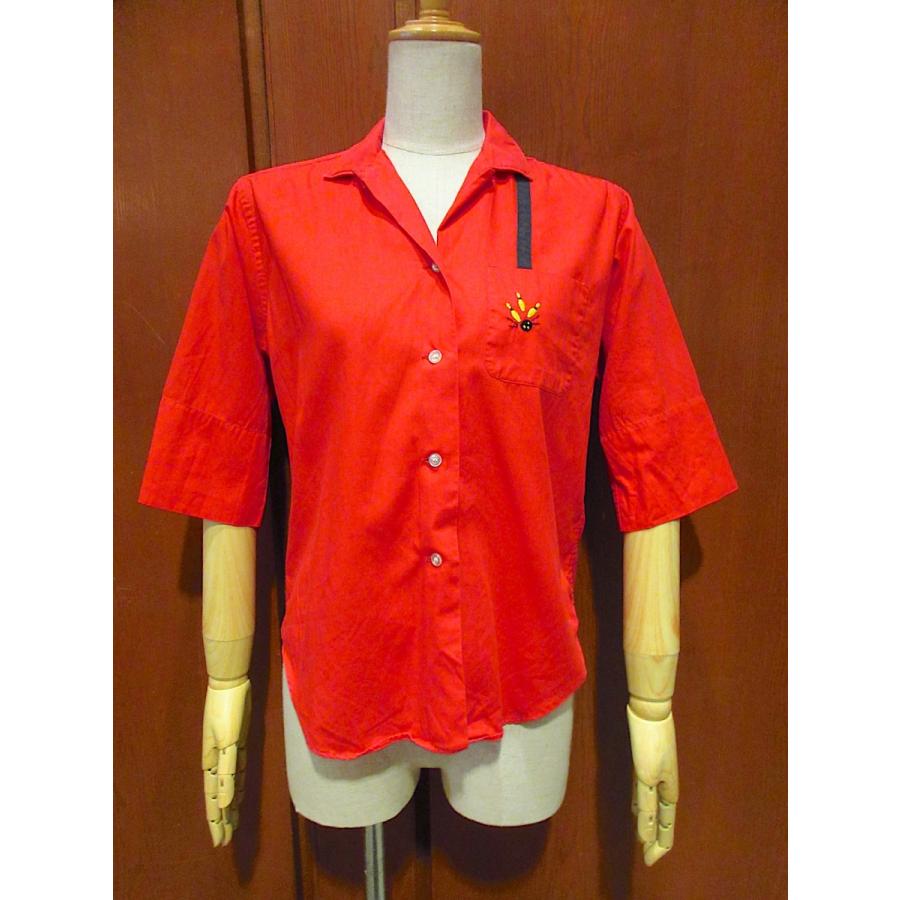 ボーリング　赤　シャツ ボーリングシャツ - KAZZIN Time recycler 広島にある古着屋オンライン