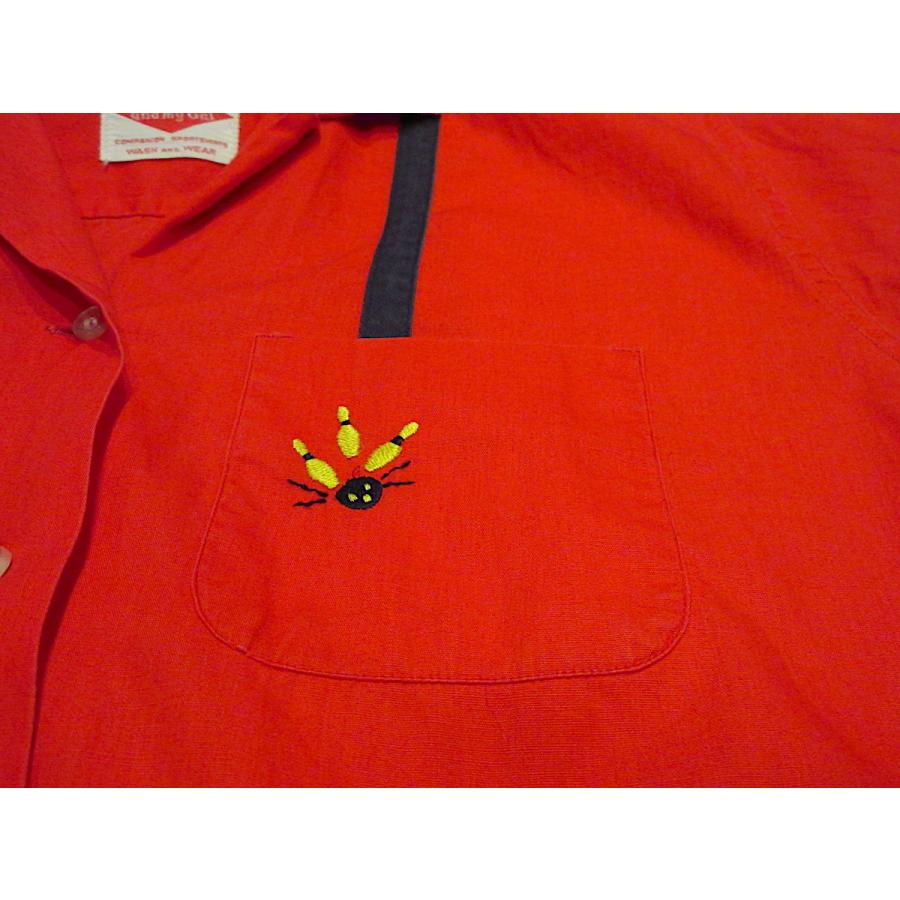 ビンテージ60's○me and. my Galレディース刺繍入りコットンボウリング