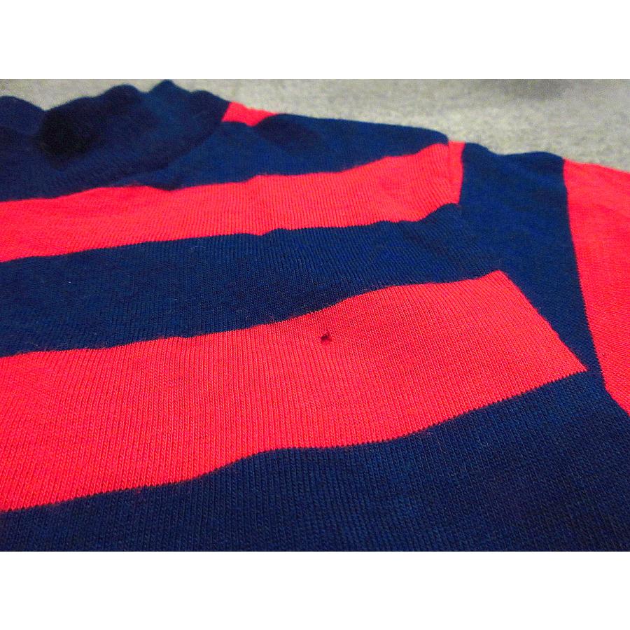 ビンテージ70's○SearsボーイズワイドボーダーモックネックアクリルT