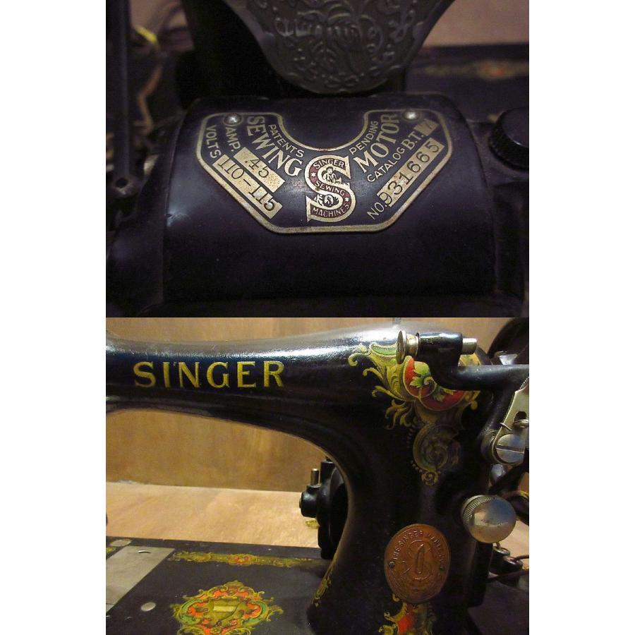 ビンテージ20's○SINGERウッドケース付きミシン○220802i8 ビンテージ20's○SINGERウッドケース付きミシン○220802i8