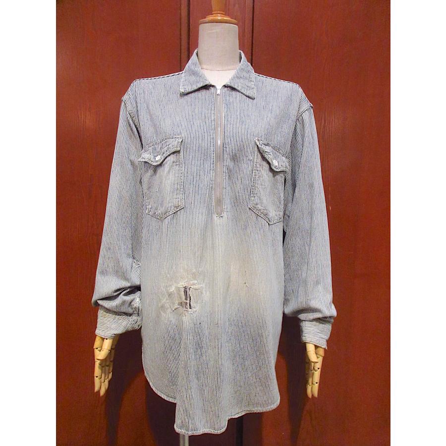 ビンテージ50's60's○CAN'T BUST'EMマチ付きヒッコリー