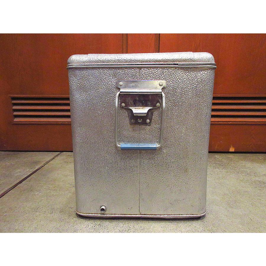 古いレコードケース ボックス バッグ 金属 持ち手 シャビー レトロ ビンテージ 昭和レトロ レコードケース パイオニア pioneer ハードケース