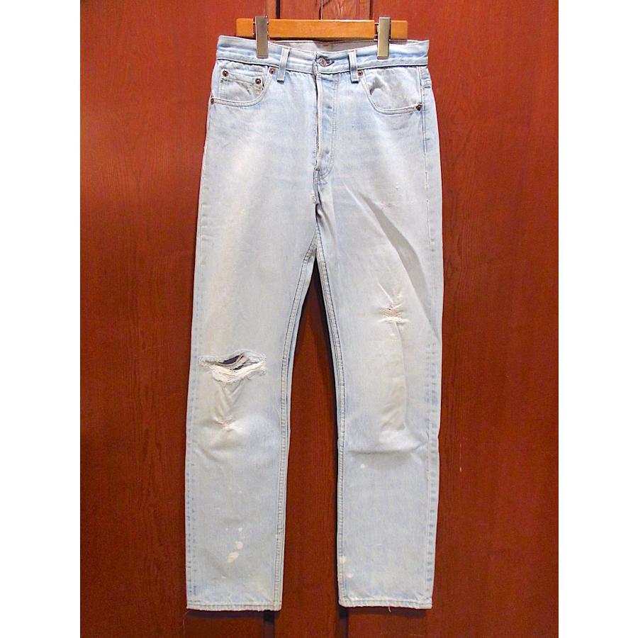 米国製 90s Levi's 501 デニム ビンテージ90's○MADE IN U.S.A. Levi's 501実寸W74cm○220910r1-m-pnt