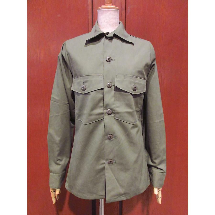 ビンテージ70's○DEADSTOCK U.S.ARMY OG-507ユーティリティシャツsize